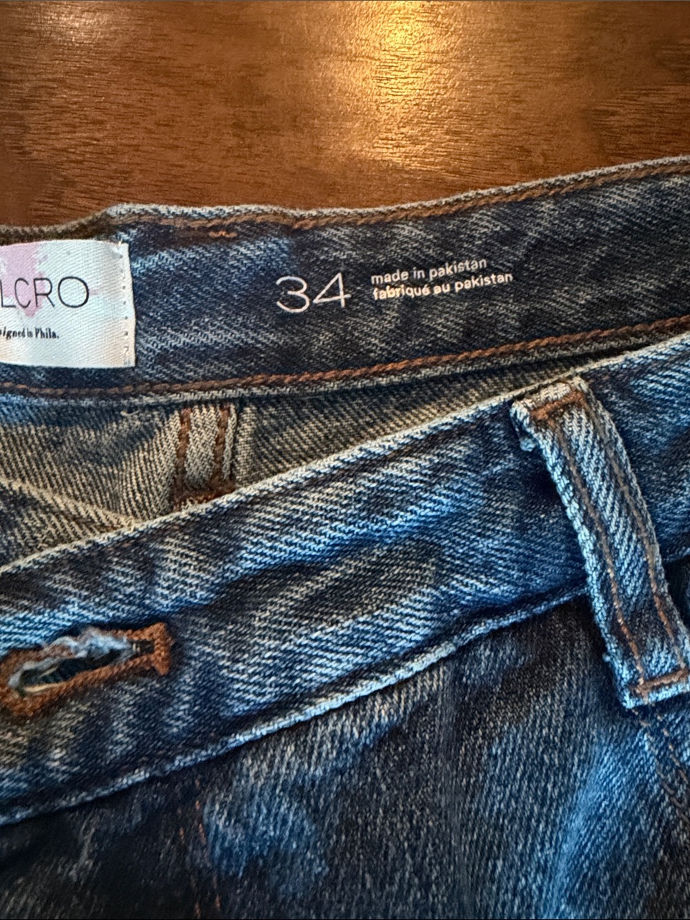 Pilcro Mid-Rise Denim Straight-Leg Women’s Jeans - Size 34 - NWT - Picture 7 of 10